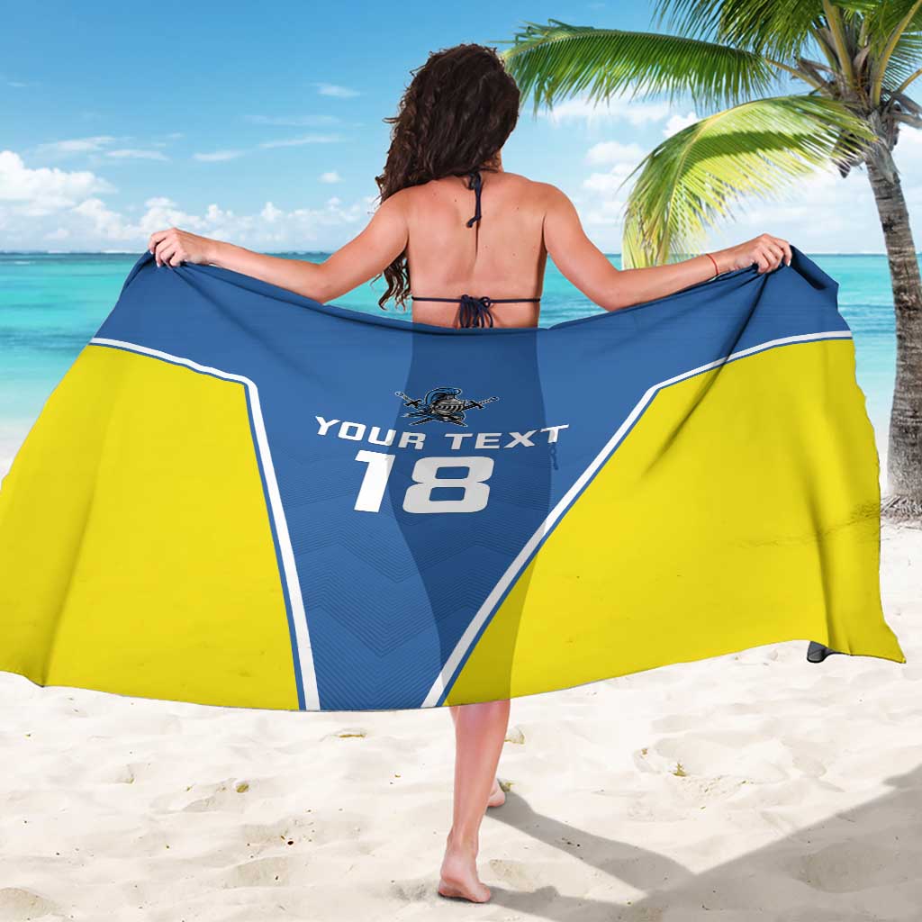 Custom West Knights of Yorkshire Sarong Skate Hard Hit Harder Blue Version - Wonder Print Shop