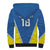 Custom West Knights of Yorkshire Sherpa Hoodie Skate Hard Hit Harder Blue Version - Wonder Print Shop