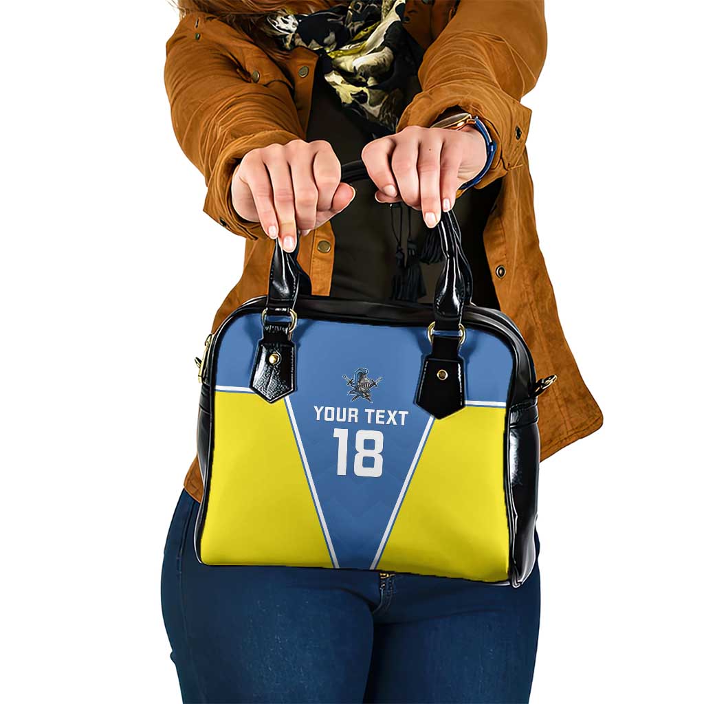 Custom West Knights of Yorkshire Shoulder Handbag Skate Hard Hit Harder Blue Version - Wonder Print Shop
