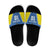Custom West Knights of Yorkshire Slide Sandals Skate Hard Hit Harder Blue Version - Wonder Print Shop