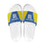 Custom West Knights of Yorkshire Slide Sandals Skate Hard Hit Harder Blue Version - Wonder Print Shop