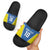 Custom West Knights of Yorkshire Slide Sandals Skate Hard Hit Harder Blue Version - Wonder Print Shop