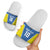 Custom West Knights of Yorkshire Slide Sandals Skate Hard Hit Harder Blue Version - Wonder Print Shop
