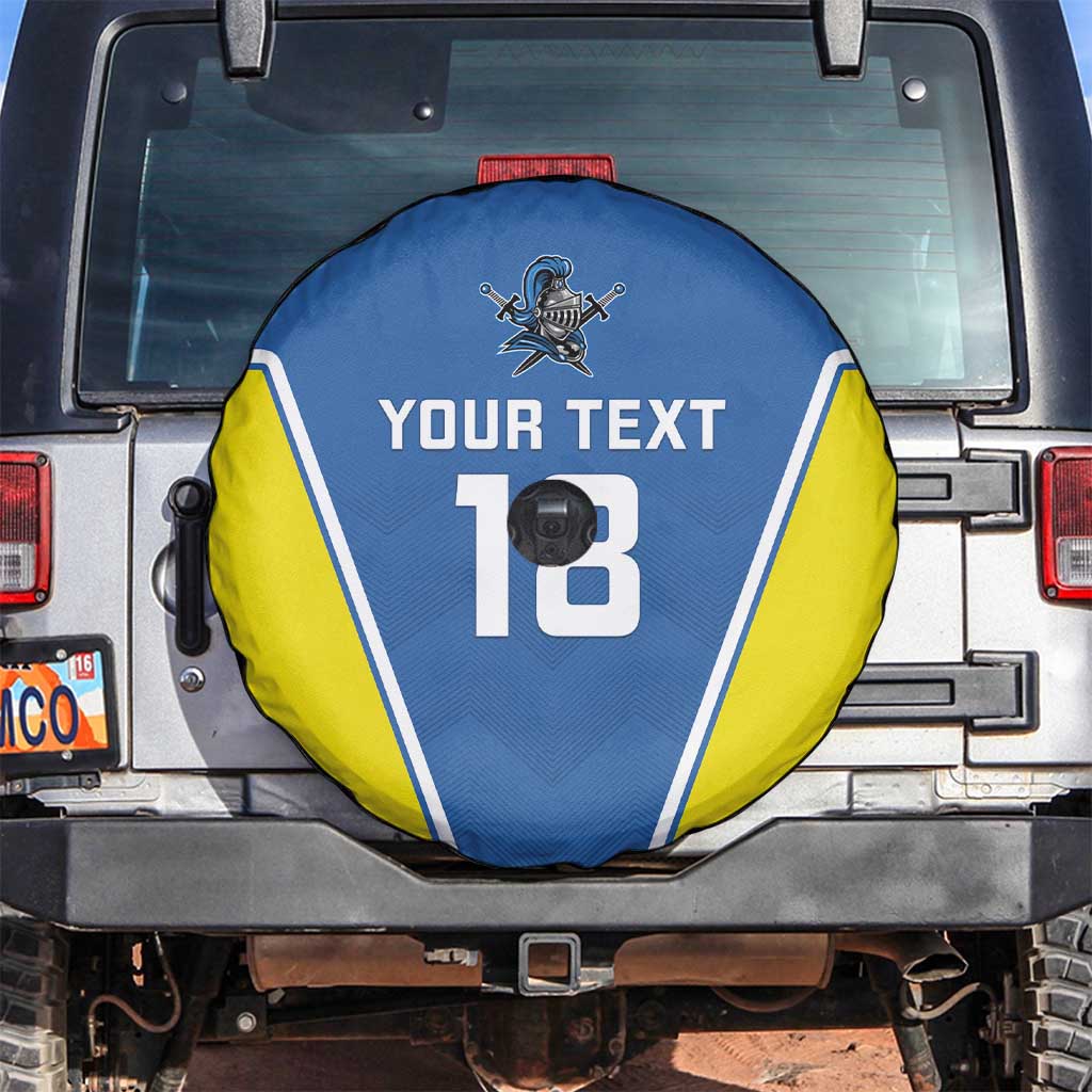 Custom West Knights of Yorkshire Spare Tire Cover Skate Hard Hit Harder Blue Version - Wonder Print Shop