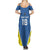 Custom West Knights of Yorkshire Summer Maxi Dress Skate Hard Hit Harder Blue Version - Wonder Print Shop