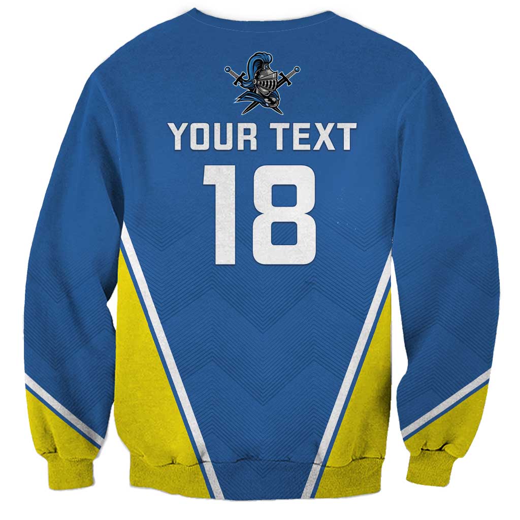 Custom West Knights of Yorkshire Sweatshirt Skate Hard Hit Harder Blue Version - Wonder Print Shop