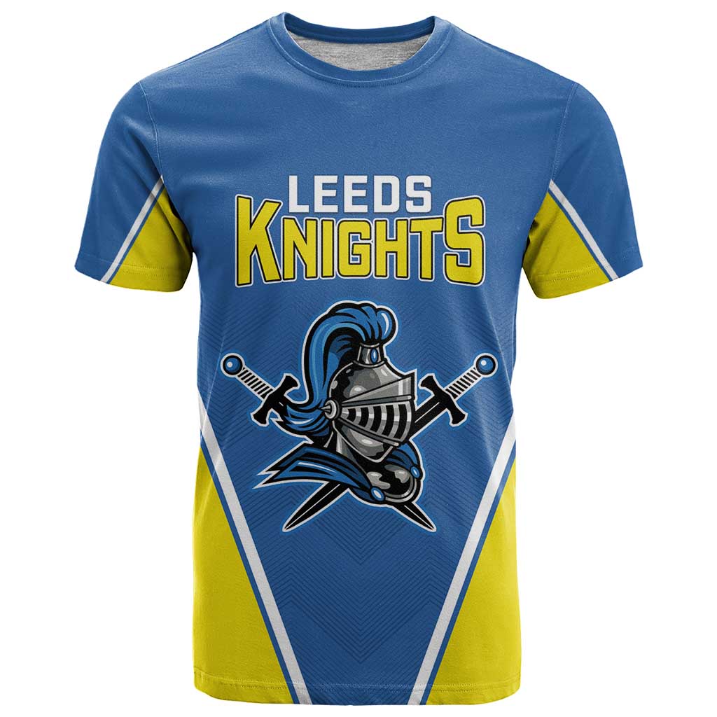 Custom West Knights of Yorkshire T Shirt Skate Hard Hit Harder Blue Version - Wonder Print Shop