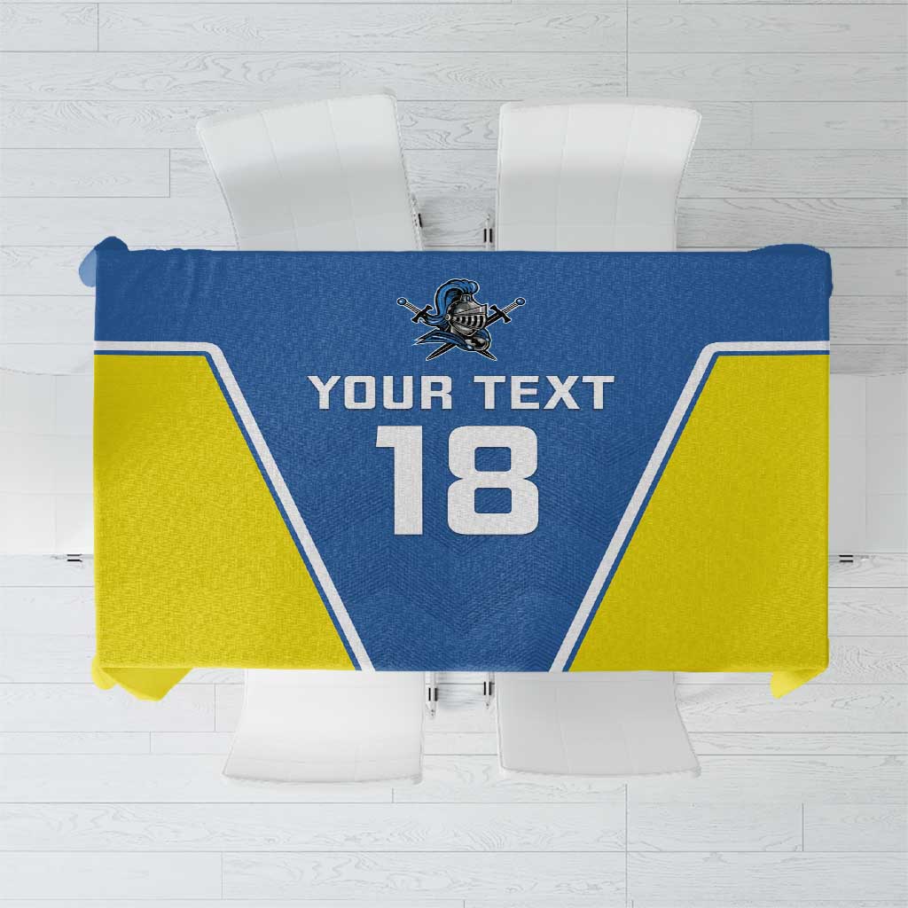 Custom West Knights of Yorkshire Tablecloth Skate Hard Hit Harder Blue Version - Wonder Print Shop