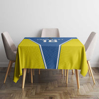 Custom West Knights of Yorkshire Tablecloth Skate Hard Hit Harder Blue Version - Wonder Print Shop