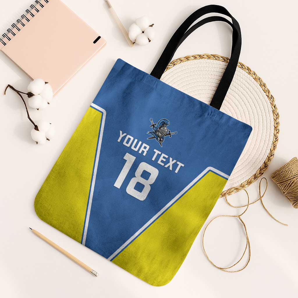 Custom West Knights of Yorkshire Tote Bag Skate Hard Hit Harder Blue Version - Wonder Print Shop