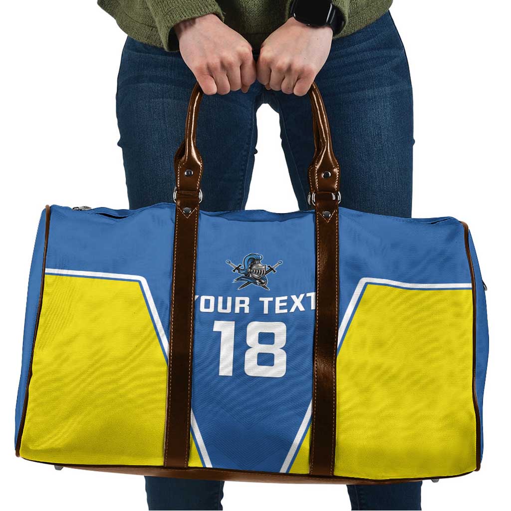 Custom West Knights of Yorkshire Travel Bag Skate Hard Hit Harder Blue Version - Wonder Print Shop