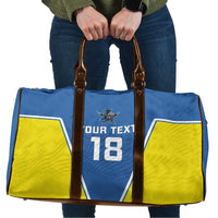 Custom West Knights of Yorkshire Travel Bag Skate Hard Hit Harder Blue Version - Wonder Print Shop