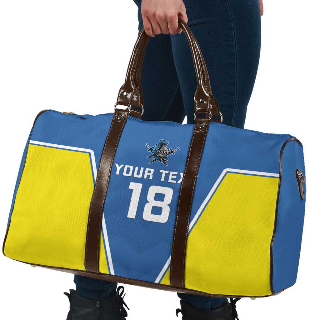 Custom West Knights of Yorkshire Travel Bag Skate Hard Hit Harder Blue Version - Wonder Print Shop