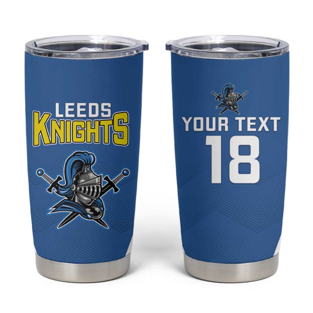 Custom West Knights of Yorkshire Tumbler Cup Skate Hard Hit Harder Blue Version - Wonder Print Shop
