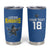 Custom West Knights of Yorkshire Tumbler Cup Skate Hard Hit Harder Blue Version - Wonder Print Shop