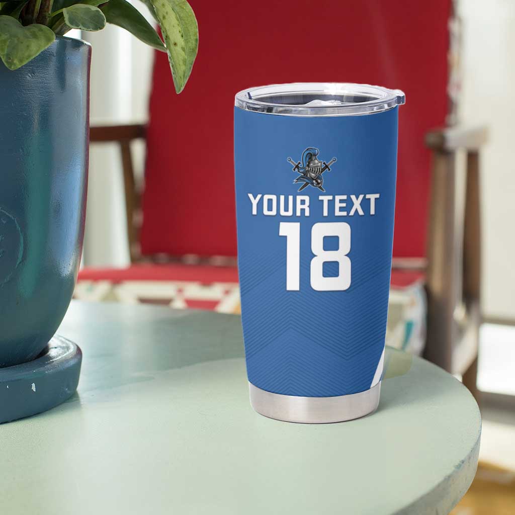 Custom West Knights of Yorkshire Tumbler Cup Skate Hard Hit Harder Blue Version - Wonder Print Shop