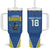 Custom West Knights of Yorkshire Tumbler With Handle Skate Hard Hit Harder Blue Version - Wonder Print Shop