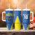 Custom West Knights of Yorkshire Tumbler With Handle Skate Hard Hit Harder Blue Version - Wonder Print Shop