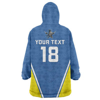 Custom West Knights of Yorkshire Wearable Blanket Hoodie Skate Hard Hit Harder Blue Version - Wonder Print Shop