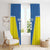 Custom West Knights of Yorkshire Window Curtain Skate Hard Hit Harder Blue Version - Wonder Print Shop