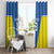 Custom West Knights of Yorkshire Window Curtain Skate Hard Hit Harder Blue Version - Wonder Print Shop