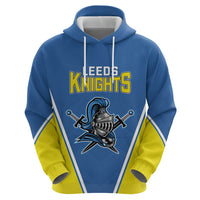 Custom West Knights of Yorkshire Zip Hoodie Skate Hard Hit Harder Blue Version - Wonder Print Shop