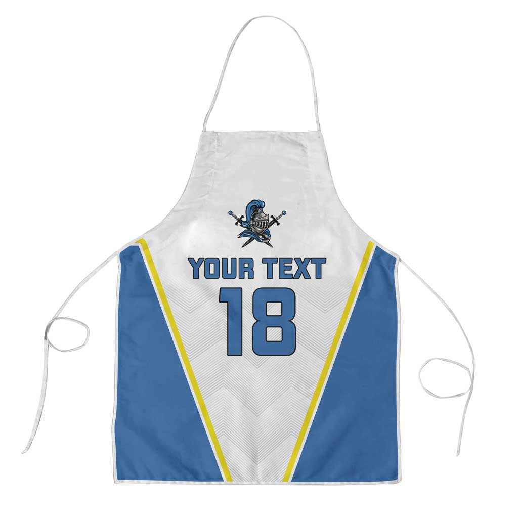 Custom West Knights of Yorkshire Apron Skate Hard Hit Harder White Version - Wonder Print Shop