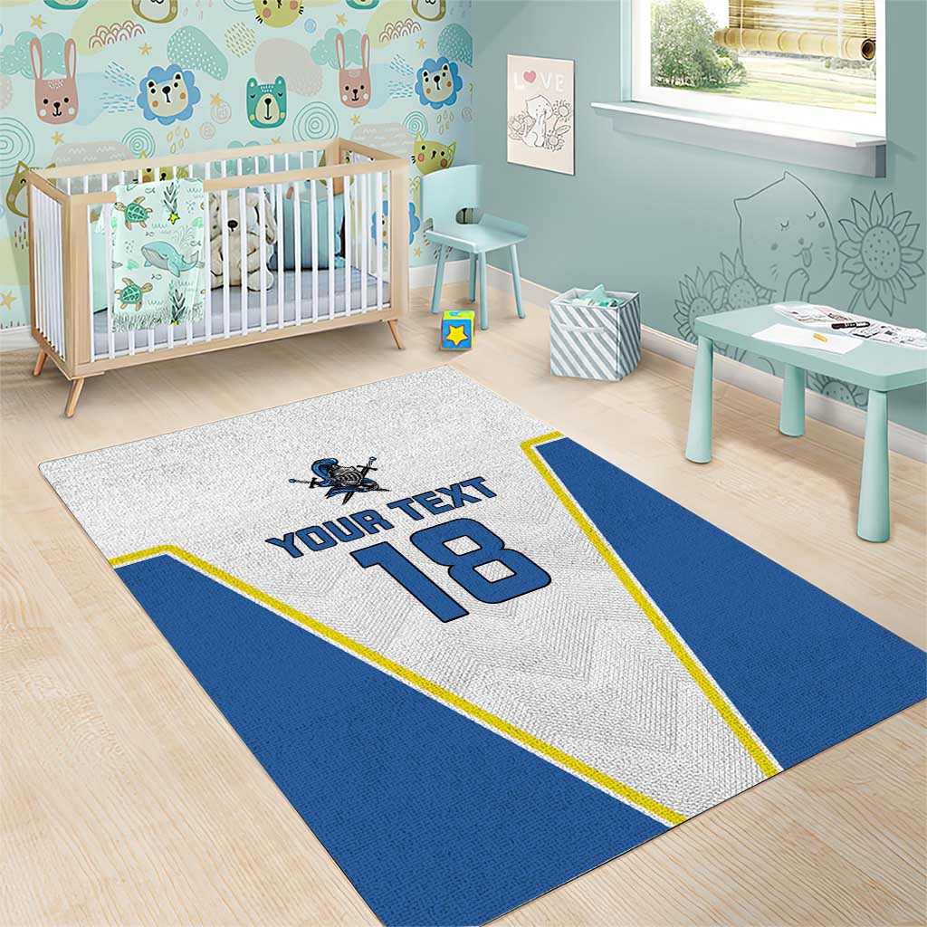 Custom West Knights of Yorkshire Area Rug Skate Hard Hit Harder White Version - Wonder Print Shop