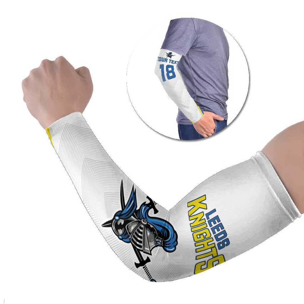 Custom West Knights of Yorkshire Arm Sleeves Skate Hard Hit Harder White Version - Wonder Print Shop