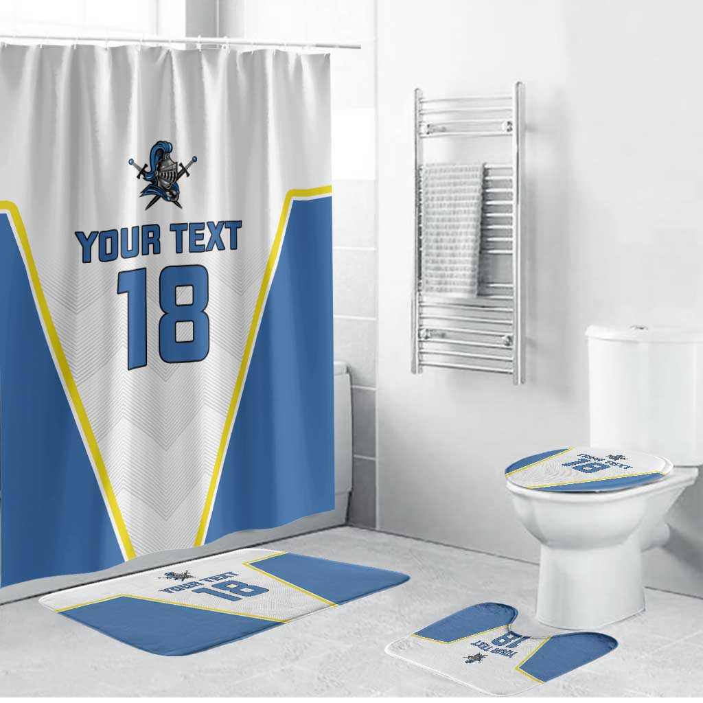 Custom West Knights of Yorkshire Bathroom Set Skate Hard Hit Harder White Version - Wonder Print Shop