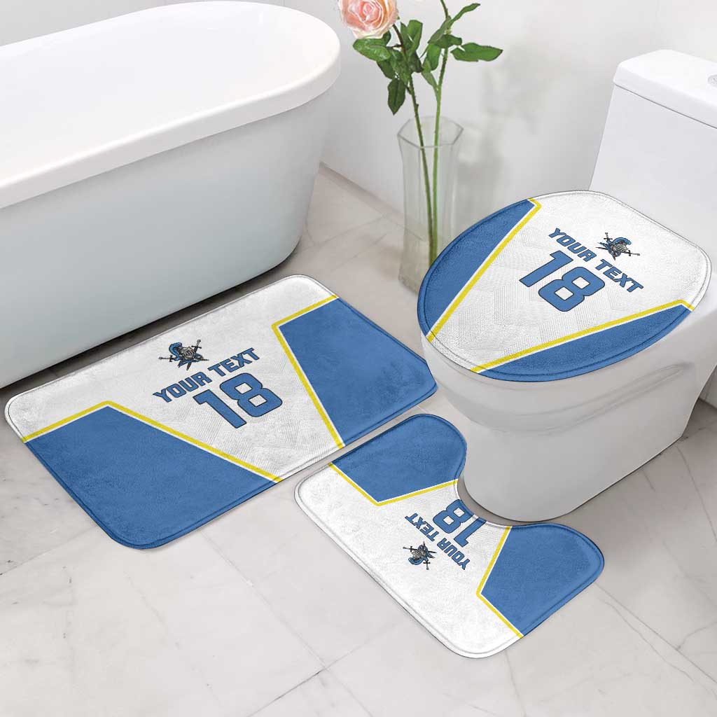 Custom West Knights of Yorkshire Bathroom Set Skate Hard Hit Harder White Version - Wonder Print Shop
