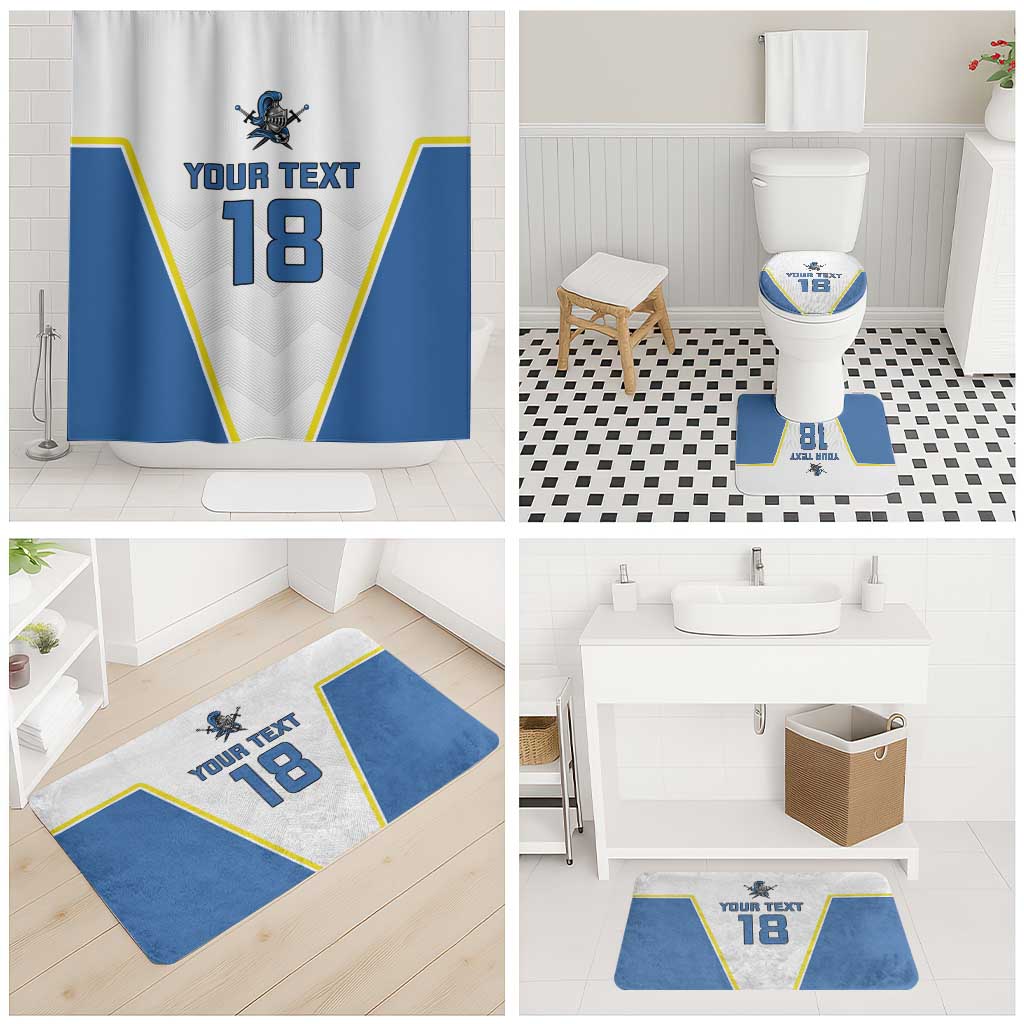 Custom West Knights of Yorkshire Bathroom Set Skate Hard Hit Harder White Version - Wonder Print Shop