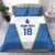 Custom West Knights of Yorkshire Bedding Set Skate Hard Hit Harder White Version - Wonder Print Shop