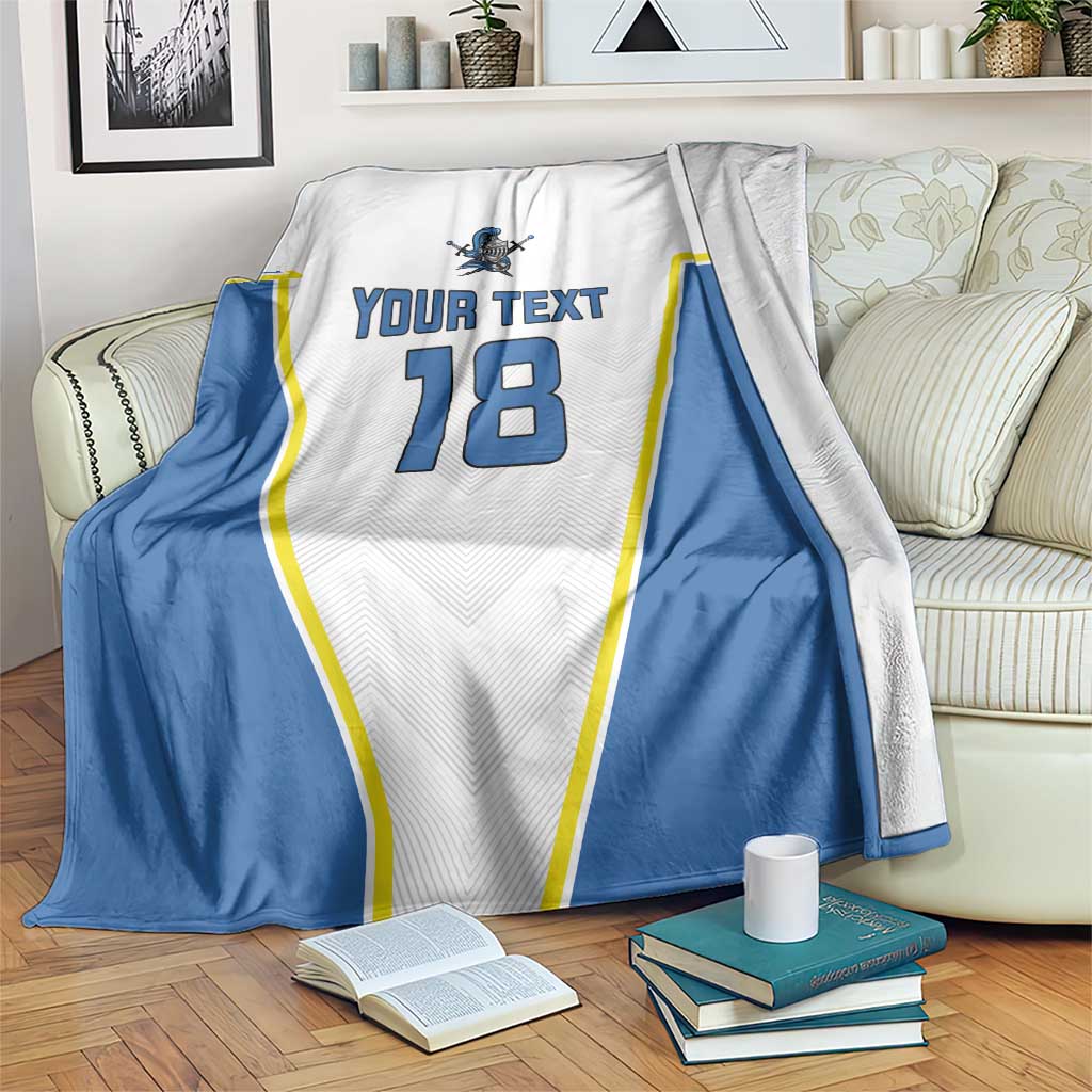 Custom West Knights of Yorkshire Blanket Skate Hard Hit Harder White Version - Wonder Print Shop