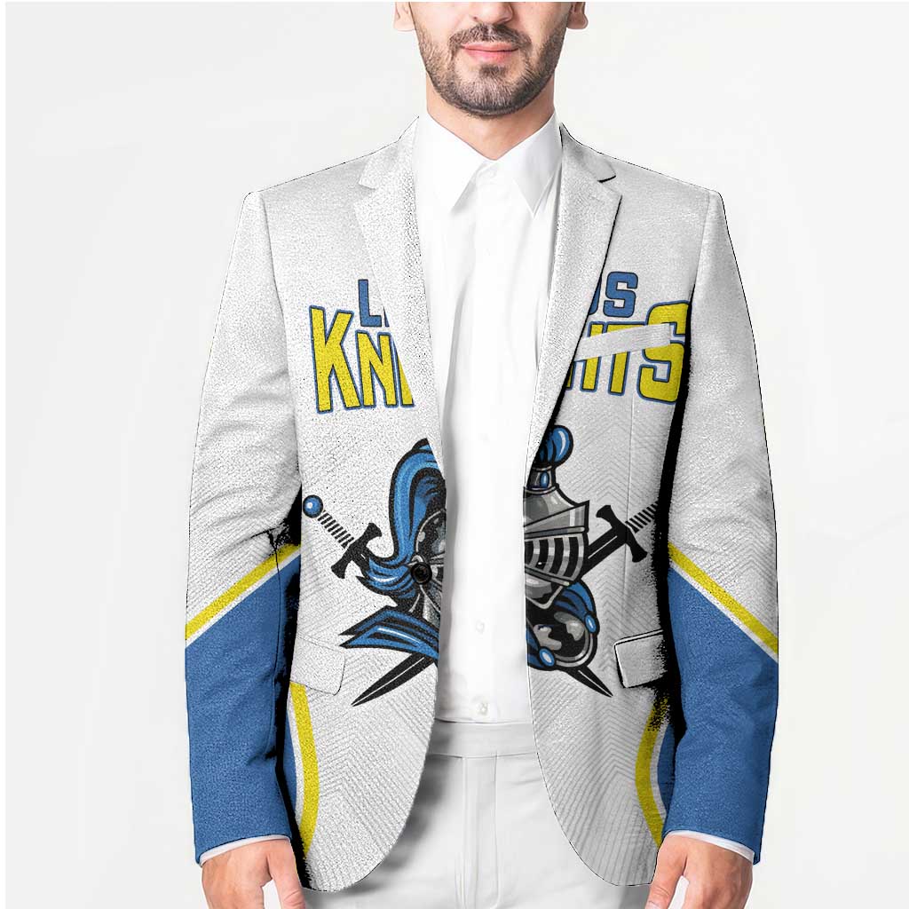 Custom West Knights of Yorkshire Blazer Skate Hard Hit Harder White Version - Wonder Print Shop