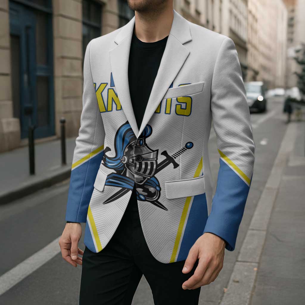 Custom West Knights of Yorkshire Blazer Skate Hard Hit Harder White Version - Wonder Print Shop