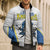 Custom West Knights of Yorkshire Bomber Puffer Jacket Skate Hard Hit Harder White Version - Wonder Print Shop