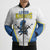 Custom West Knights of Yorkshire Bomber Puffer Jacket Skate Hard Hit Harder White Version - Wonder Print Shop