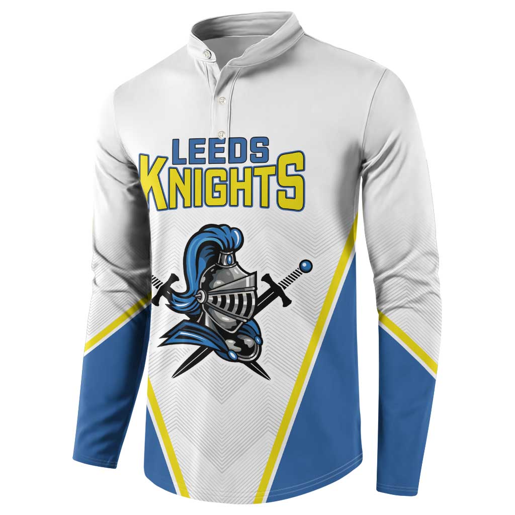 Custom West Knights of Yorkshire Button Sweatshirt Skate Hard Hit Harder White Version - Wonder Print Shop