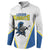 Custom West Knights of Yorkshire Button Sweatshirt Skate Hard Hit Harder White Version - Wonder Print Shop
