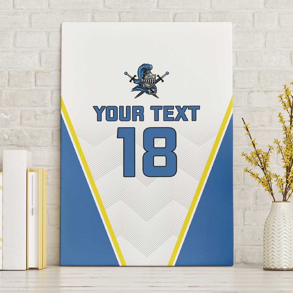 Custom West Knights of Yorkshire Canvas Wall Art Skate Hard Hit Harder White Version - Wonder Print Shop