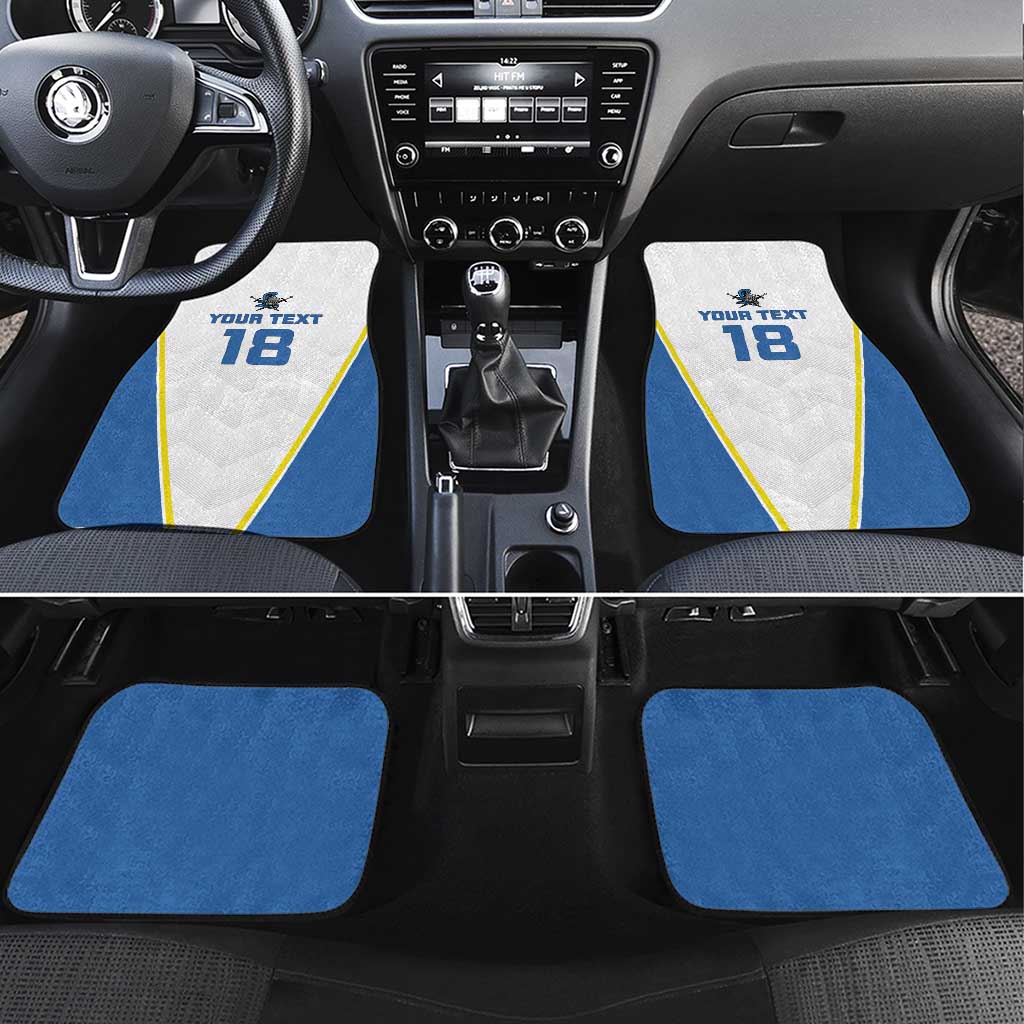 Custom West Knights of Yorkshire Car Mats Skate Hard Hit Harder White Version - Wonder Print Shop