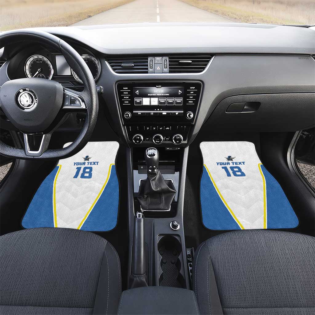 Custom West Knights of Yorkshire Car Mats Skate Hard Hit Harder White Version - Wonder Print Shop