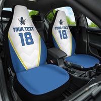Custom West Knights of Yorkshire Car Seat Cover Skate Hard Hit Harder White Version - Wonder Print Shop