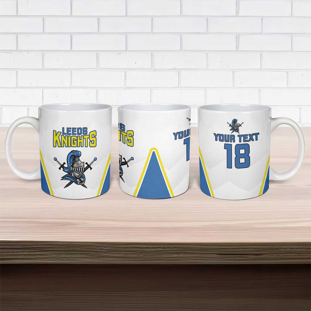 Custom West Knights of Yorkshire Ceramic Mug Skate Hard Hit Harder White Version - Wonder Print Shop