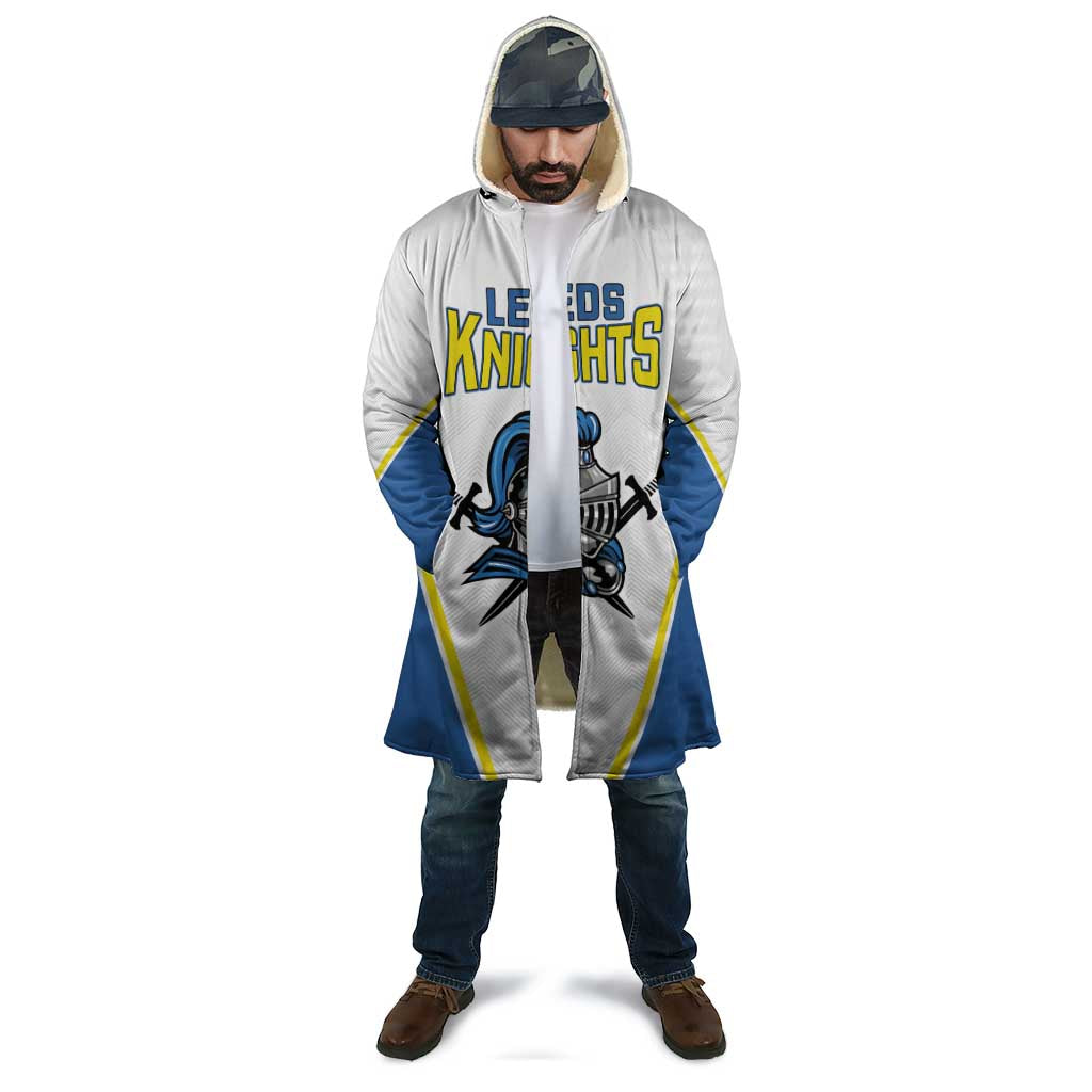 Custom West Knights of Yorkshire Cloak Skate Hard Hit Harder White Version - Wonder Print Shop