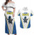 Custom West Knights of Yorkshire Couples Matching Off Shoulder Maxi Dress and Hawaiian Shirt Skate Hard Hit Harder White Version - Wonder Print Shop