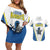 Custom West Knights of Yorkshire Couples Matching Off Shoulder Short Dress and Hawaiian Shirt Skate Hard Hit Harder White Version - Wonder Print Shop