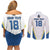 Custom West Knights of Yorkshire Couples Matching Off Shoulder Short Dress and Long Sleeve Button Shirt Skate Hard Hit Harder White Version - Wonder Print Shop