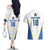 Custom West Knights of Yorkshire Couples Matching Off The Shoulder Long Sleeve Dress and Hawaiian Shirt Skate Hard Hit Harder White Version - Wonder Print Shop